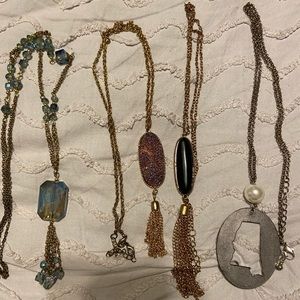 Long necklaces set of 4